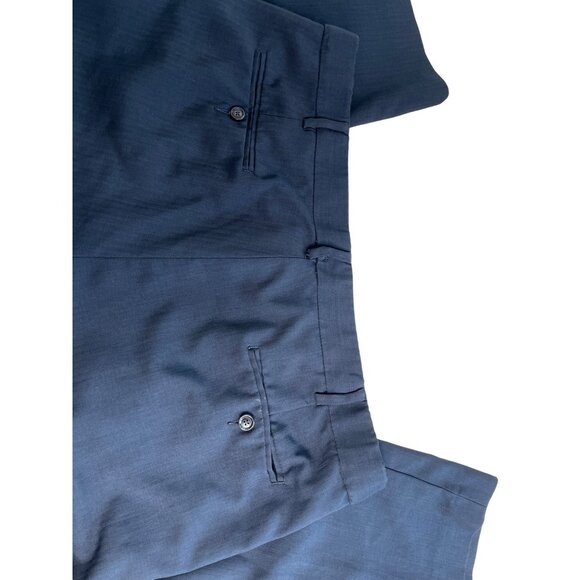 Mens Blue Dress Pants 40x32 Classic Fit 100% Polyester 60h - Picture 10 of 10